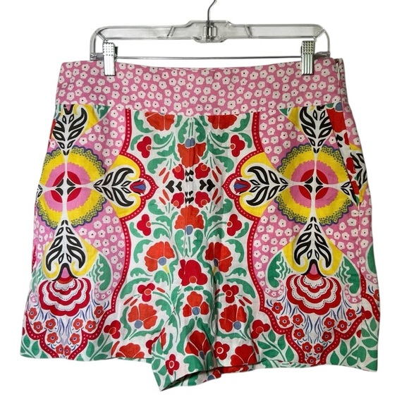 Boden Georgina 100% Linen Floral Shorts NWT Size US 10 - Picture 1 of 11